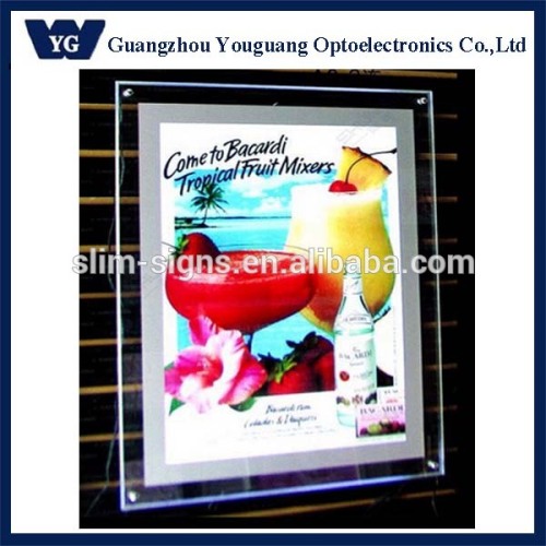 slim acrylic led panel picture frame