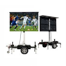Outdoor P6 Solar LED Sign Billboard Mobile Display Trailer