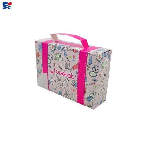 Exquisite cosmetic foldable paper packaging box