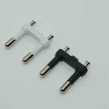 High-Quality 4.8mm Plug Insert 2 Pins Korean Type Round Plug Insert Hollow Plug
