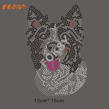 New Design Dog Rhinestone Transfer