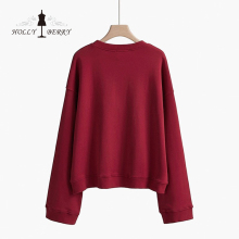 Round Neck Men's Knit Cotton Leisure Sweatshirt