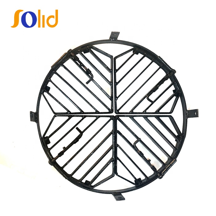 Black Bitumen Coated Carbon Steel Flooring Safety Grating