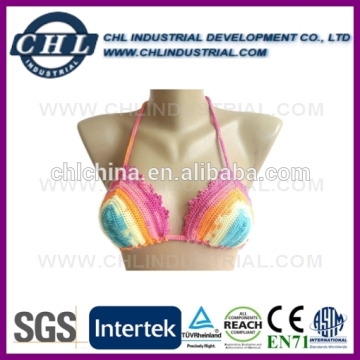 Customized push up crochet knit hired bikini