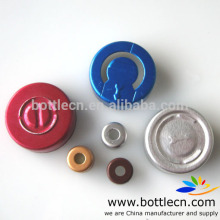 yellow 13mm aluminium caps