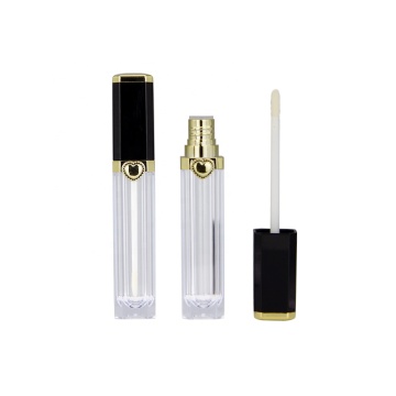 High Quality Custom Packaging: Square Black Plastic Lips Lip Gloss Labels