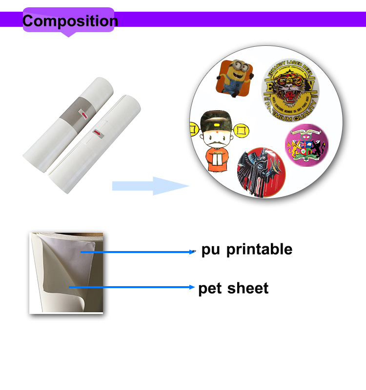 Wholesale Thermal transfer foil flex pu printable heat transfer vinyl for for T-shirt & Textile