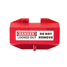 BOZZYS Safety Electrical Plug Lockout Box - 2 Pack Red Plastic for Device Lockout