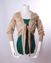 Ladies fine gauge hand knitted no button cardigans (70%bamboo 30%cotton) with spandex