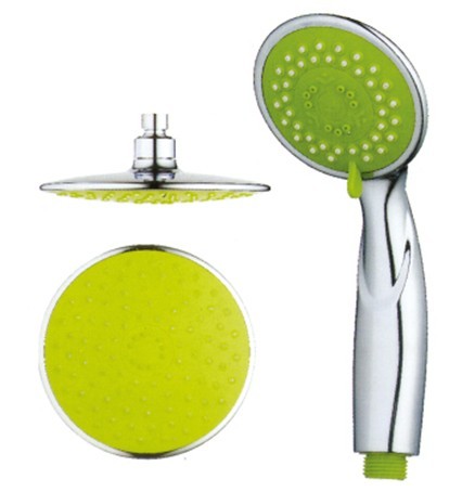 bathroom green wall shower head with CE and ROHS certifications