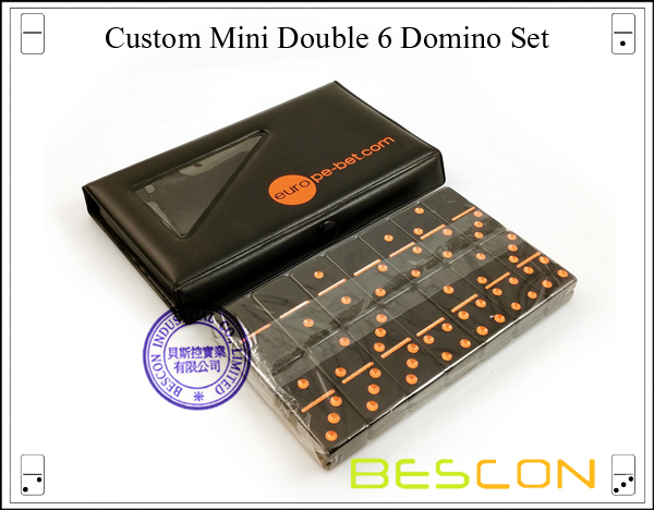 Custom Mini Double 6 Domino Set