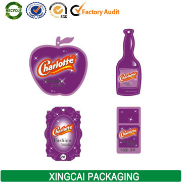 orange juice drink tag. drink paper hang tag