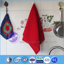 red solid color cotton waffle weave cheap kitchen towels