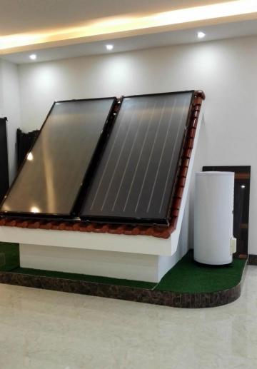 Flat Plate Solar Water Heater for Villa