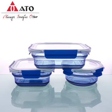 Kichen meal prep glass containers with PP lid