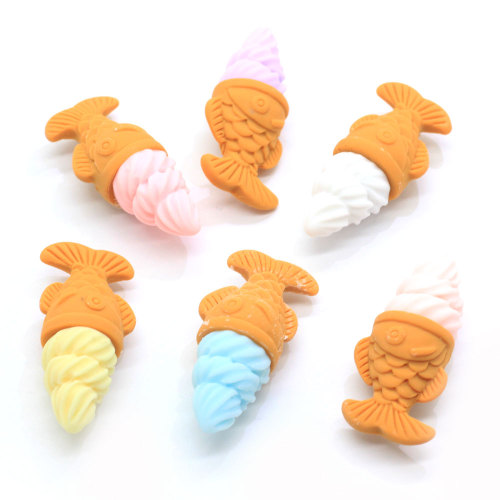 New Fish Design 3D Resin Summer Dollhouse Food Embellishments For Jewelry Necklace Bracelet Keyring Keychain Accessories DIY