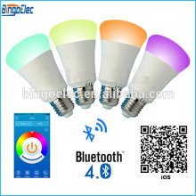 6W e27 wireless bluetooth led bulb, APP,ANDROID control