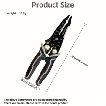 Black multifunctional wire stripper