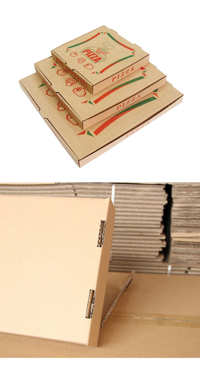 Wholesale Empty Mini Biodegradable Design Customized Recyclable Carton Cheap Pizza Packing Box