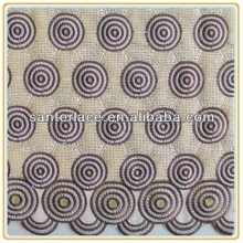 sheer embroidered polyester fabric