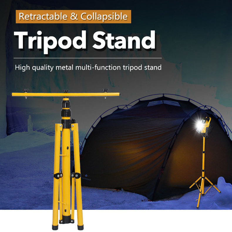 Portable IP65 high brightness 10W 20W 30W 50W 100W 150W 200W  tripod stand rechargeable LED emergency light