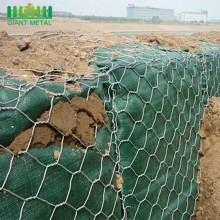 Galvanized gabion woven basket for rock