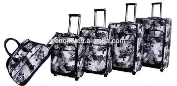 cheap PU luggage Trolley bags