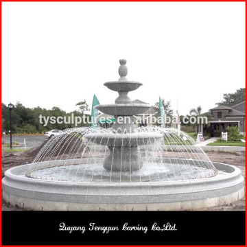 Wholesale outdoor garden stone granite water bowl fountain