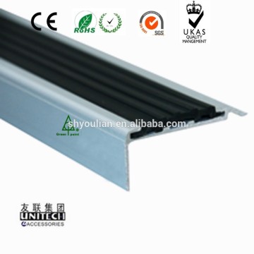 PVC insert aluminum laminated edge strips for stair LD60