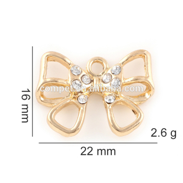 Jewelry diy popular diamond bow pendant