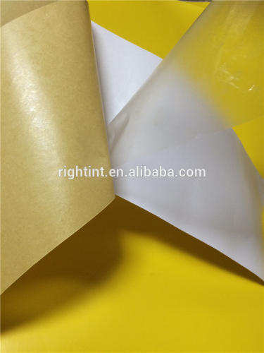 self adhesive PET film double side adhesive tape with kraft paper liner