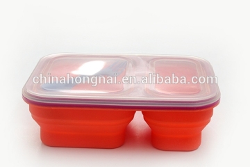 silicone preserving box, silicone folding lunch box , silicone folding lunch box