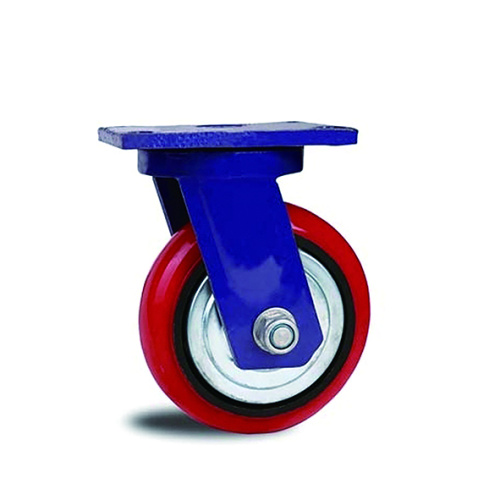 Super Heavy Duty Red Pvc Swivel Caster