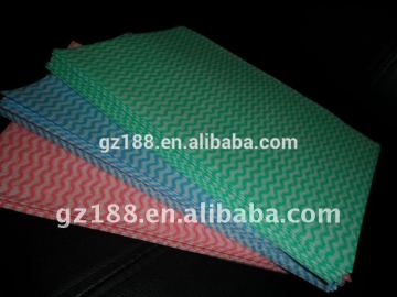 nonwoven fabric Wiping Cloth, cleaning cloth wiping two layers