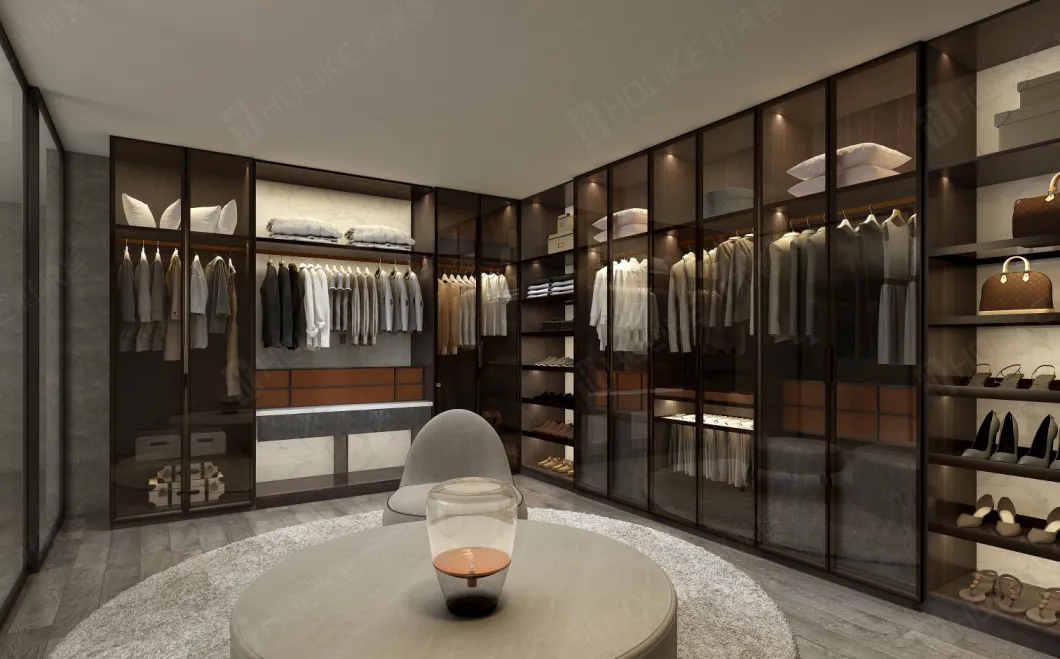 Modern Luxury Storage Furniture Open Design Bedroom Wardrobe
