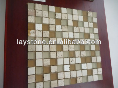 travertine and onxy mosaic