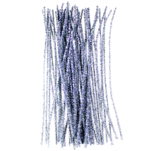 Silver Glitter Pipe Cleaners tinsel christmas decoration