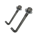 Gred8.8 LTYpe Foundation Anchor Bolt dengan Mesin Mesin Kacang