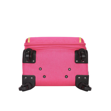 लड़की के लिए रंगीन गुलाबी सामान 4 पहियों सूटकेस