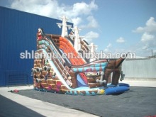2014 new designed colorful inflatable pirate ship