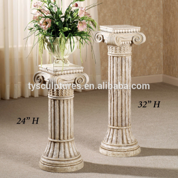 Small size indoor decorative greek stone columns marble pillars