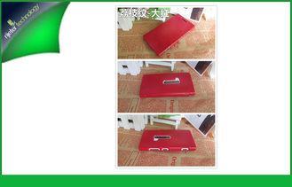 Red Leather Cell Phone Nokia Lumia 920 Cases With Hot Stamp