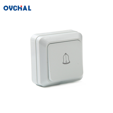 Ouchi Wholesale 1 Gang Surface Mounted Push Button Doorbell Switch