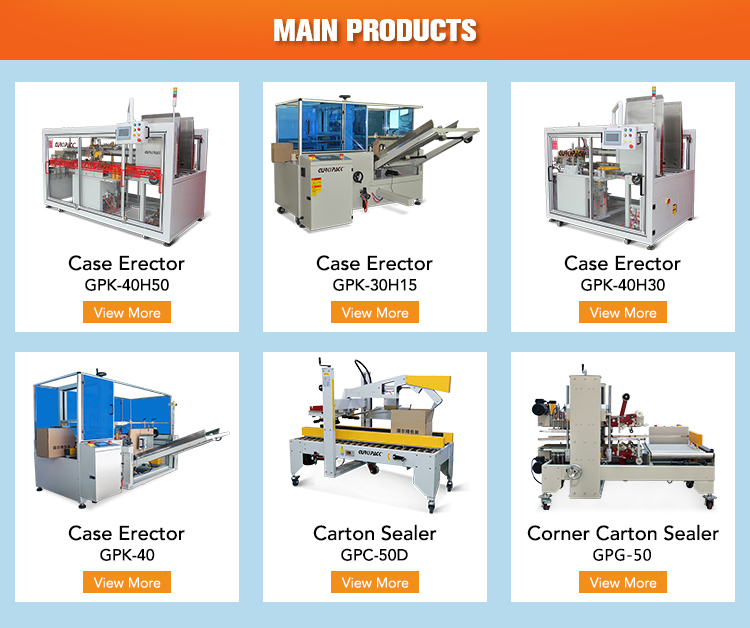 GURKI Directly Support GPK-40H18 Automatic Carton Bottom Case Erector