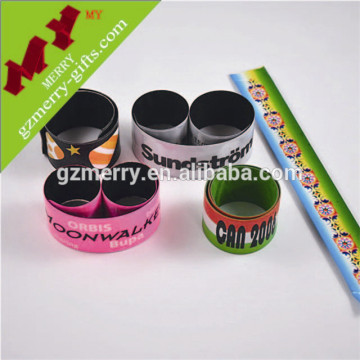 Promotional gifts blank cheap pvc slap bracelet