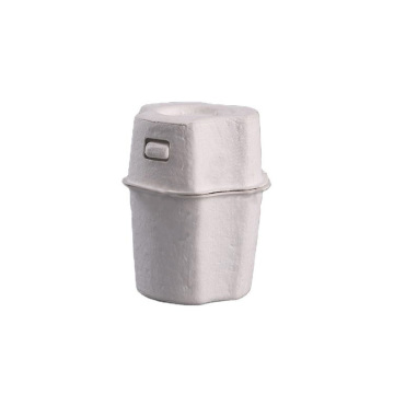 Disposable Compostable Clamshell Shipper Box Pulp Package