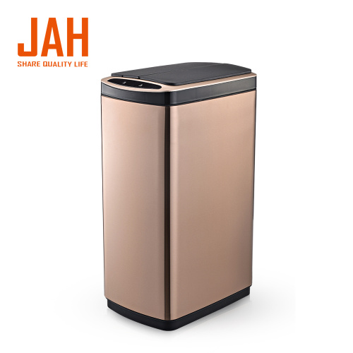 JAH rectangle butterfly open trash can