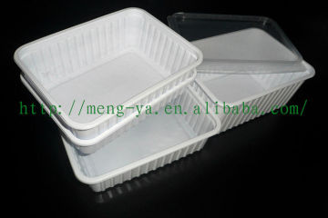 Disposable 500ml Plastic box with lid for dinner