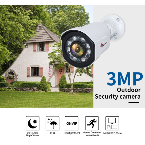 caméra ahd mini 3MP pour une utilisation en extérieur