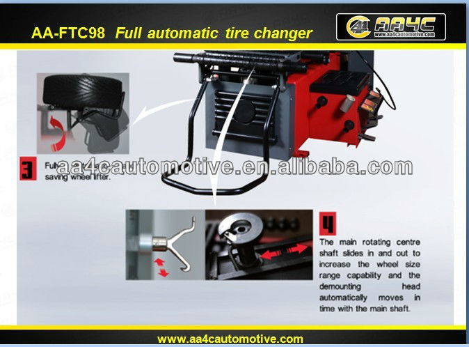 AA4C full automatic tire mounting machine italy tire changer leverless tire changing machine AA-FTC98